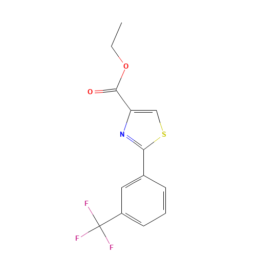 ethyl 2-[4-(trifluoromethyl)phenyl]-1,3-thiazole-4-carboxylate (CAS: 132089-39-5) - Related Chemical Product
