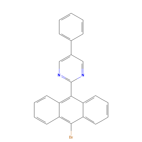 2-(10-bromoanthracen-9-yl)-5-phenylpyrimidine (CAS: 1338485-66-7) - Related Chemical Product
