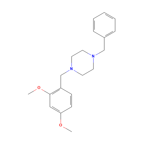 1-benzyl-4-[(2,4-dimethoxyphenyl)methyl]piperazine (CAS: 355396-01-9) - Related Chemical Product