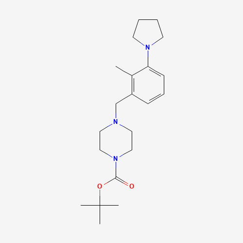 tert-butyl 4-[(2-methyl-3-pyrrolidin-1-ylphenyl)methyl]piperazine-1-carboxylate (CAS: 1460033-13-9) - Related Chemical Product