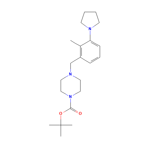 tert-butyl 4-[(2-methyl-3-pyrrolidin-1-ylphenyl)methyl]piperazine-1-carboxylate (CAS: 1460033-13-9) - Related Chemical Product