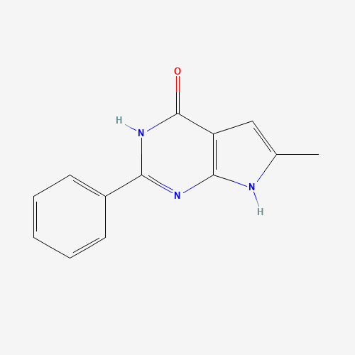 6-methyl-2-phenyl-1,7-dihydropyrrolo[2,3-d]pyrimidin-4-one (CAS: 760160-33-6) - Related Chemical Product