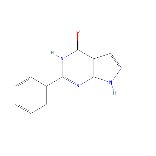 6-methyl-2-phenyl-1,7-dihydropyrrolo[2,3-d]pyrimidin-4-one (CAS: 760160-33-6) - Related Chemical Product