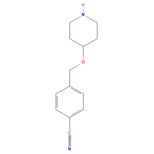 4-(piperidin-4-yloxymethyl)benzonitrile (CAS: 1098352-07-8) - Related Chemical Product