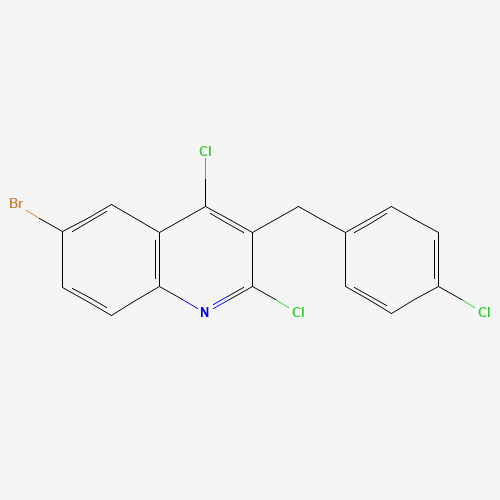 6-bromo-2,4-dichloro-3-[(4-chlorophenyl)methyl]quinoline (CAS: 1599528-92-3) - Related Chemical Product