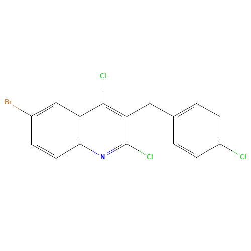 6-bromo-2,4-dichloro-3-[(4-chlorophenyl)methyl]quinoline (CAS: 1599528-92-3) - Related Chemical Product