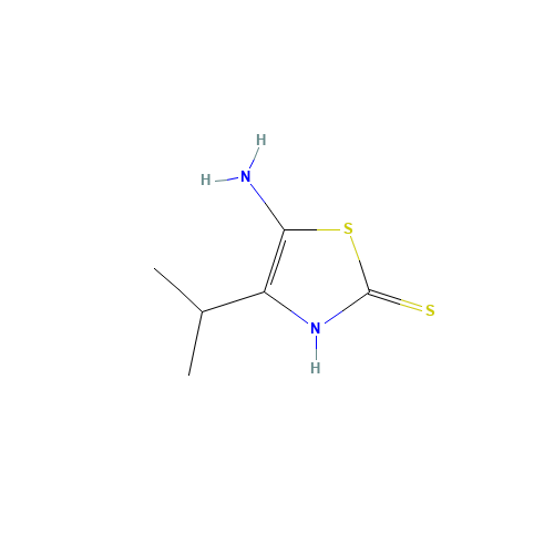 5-amino-4-propan-2-yl-3H-1,3-thiazole-2-thione (CAS: 412307-64-3) - Chemical Structure and Molecular Formula 
