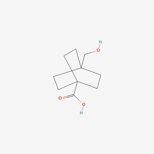 1-(hydroxymethyl)bicyclo[2.2.2]octane-4-carboxylic acid (CAS: 828-52-4) - Chemical Structure and Molecular Formula 