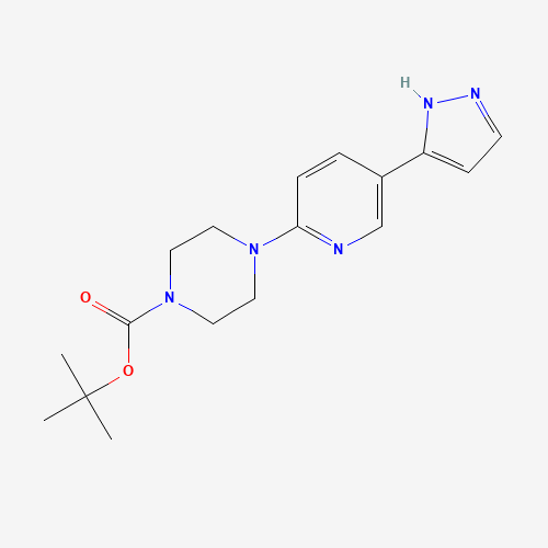 tert-butyl 4-[5-(1H-pyrazol-5-yl)pyridin-2-yl]piperazine-1-carboxylate (CAS: 1363653-65-9) - Related Chemical Product
