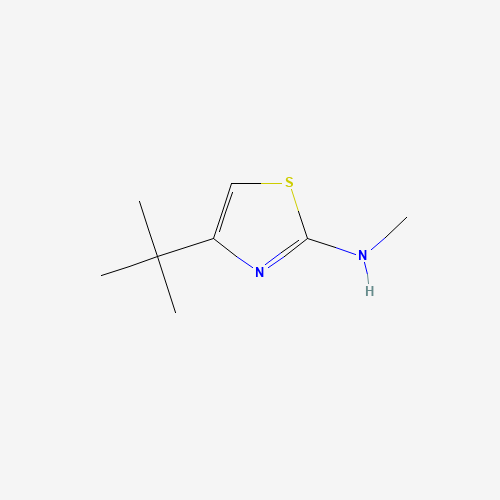 4-tert-butyl-N-methyl-1,3-thiazol-2-amine (CAS: 82202-31-1) - Chemical Structure and Molecular Formula 