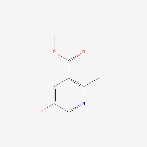 methyl 5-iodo-2-methylpyridine-3-carboxylate (CAS: 1211519-61-7) - Chemical Structure and Molecular Formula 