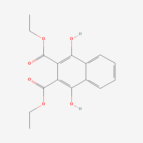 diethyl 1,4-dihydroxynaphthalene-2,3-dicarboxylate (CAS: 59883-07-7) - Chemical Structure and Molecular Formula 