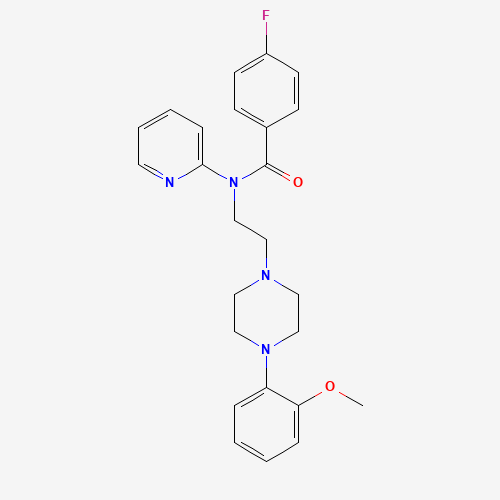 4-fluoro-N-[2-[4-(2-methoxyphenyl)piperazin-1-yl]ethyl]-N-pyridin-2-ylbenzamide (CAS: 155204-26-5) - Related Chemical Product