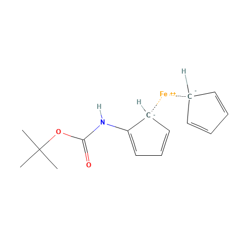 tert-butyl N-cyclopentylcarbamate;cyclopentane;iron (CAS: 339195-19-6) - Chemical Structure and Molecular Formula 