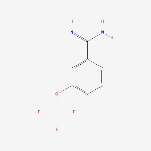 3-(trifluoromethoxy)benzenecarboximidamide (CAS: 791566-24-0) - Chemical Structure and Molecular Formula 