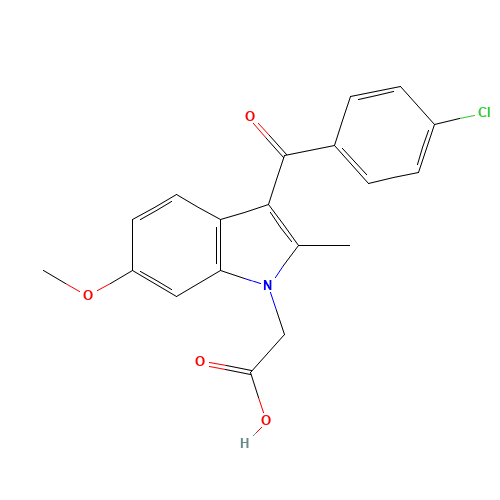 2-[3-(4-chlorobenzoyl)-6-methoxy-2-methylindol-1-yl]acetic acid (CAS: 25803-14-9) - Related Chemical Product