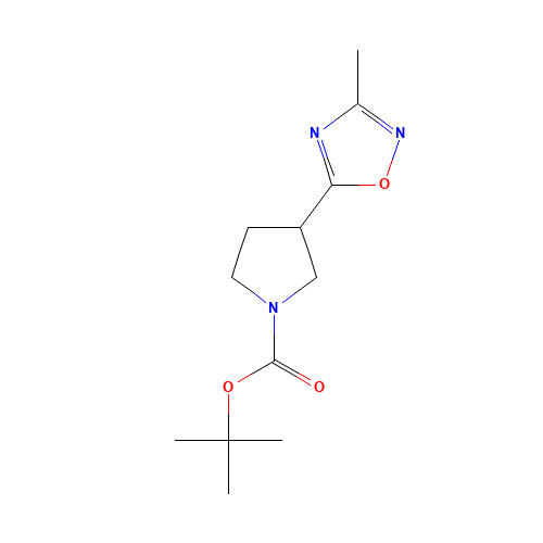tert-butyl 3-(3-methyl-1,2,4-oxadiazol-5-yl)pyrrolidine-1-carboxylate (CAS: 1121057-53-1) - Related Chemical Product