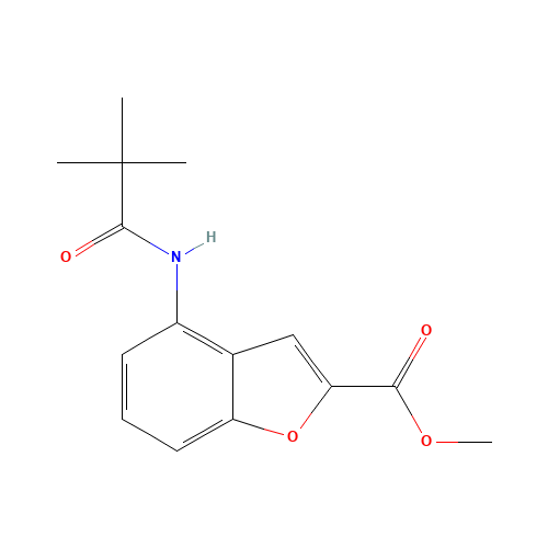 methyl 4-(2,2-dimethylpropanoylamino)-1-benzofuran-2-carboxylate (CAS: 503620-98-2) - Related Chemical Product