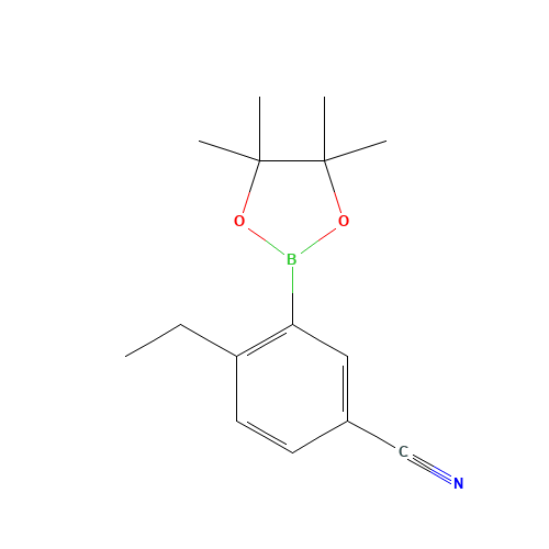 4-ethyl-3-(4,4,5,5-tetramethyl-1,3,2-dioxaborolan-2-yl)benzonitrile (CAS: 1448869-99-5) - Related Chemical Product