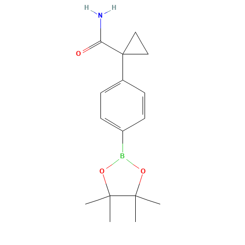 1-[4-(4,4,5,5-tetramethyl-1,3,2-dioxaborolan-2-yl)phenyl]cyclopropane-1-carboxamide (CAS: 854267-93-9) - Related Chemical Product