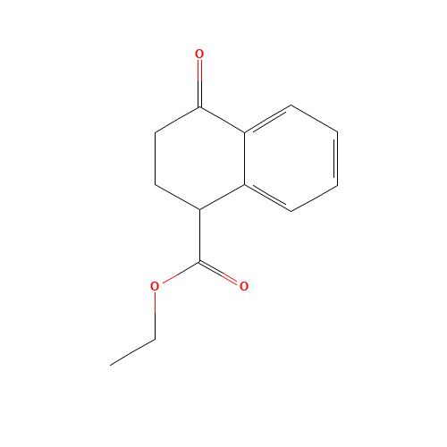 ethyl 4-oxo-2,3-dihydro-1H-naphthalene-1-carboxylate (CAS: 3118-10-3) - Chemical Structure and Molecular Formula 