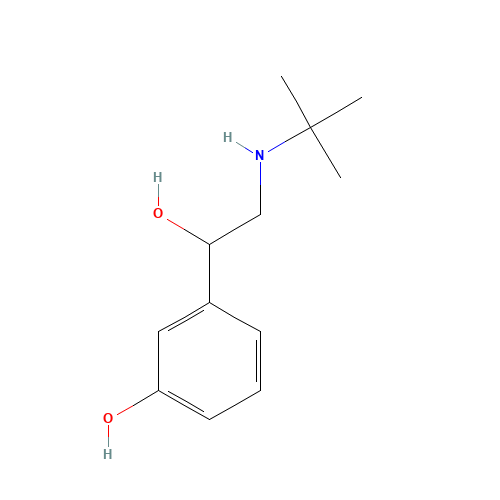 3-[2-(tert-butylamino)-1-hydroxyethyl]phenol (CAS: 36674-60-9) - Related Chemical Product