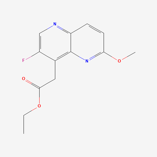 ethyl 2-(3-fluoro-6-methoxy-1,5-naphthyridin-4-yl)acetate (CAS: 1207621-43-9) - Related Chemical Product