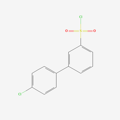3-(4-chlorophenyl)benzenesulfonyl chloride (CAS: 501697-62-7) - Chemical Structure and Molecular Formula 