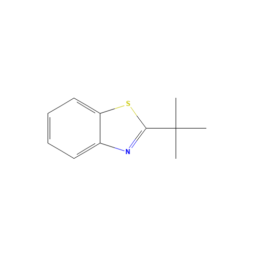 2-tert-butyl-1,3-benzothiazole (CAS: 17626-88-9) - Chemical Structure and Molecular Formula 