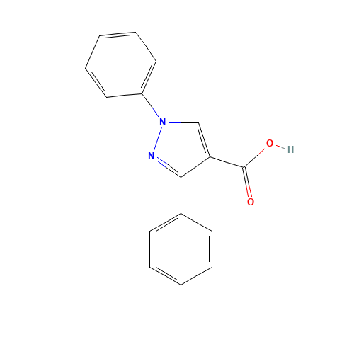 3-(4-methylphenyl)-1-phenylpyrazole-4-carboxylic acid (CAS: 380910-52-1) - Related Chemical Product