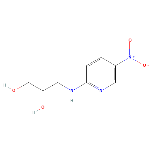 3-[(5-nitropyridin-2-yl)amino]propane-1,2-diol (CAS: 105630-61-3) - Related Chemical Product