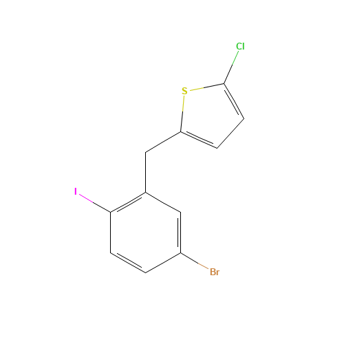 2-[(5-bromo-2-iodophenyl)methyl]-5-chlorothiophene (CAS: 842135-22-2) - Related Chemical Product