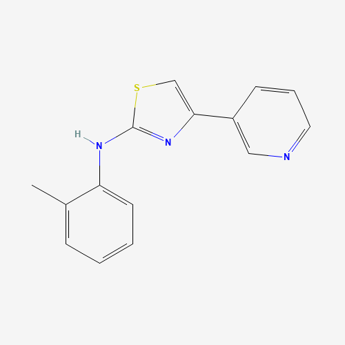 N-(2-methylphenyl)-4-pyridin-3-yl-1,3-thiazol-2-amine (CAS: 61889-52-9) - Related Chemical Product