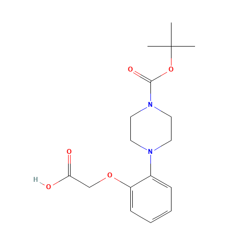 2-[2-[4-[(2-methylpropan-2-yl)oxycarbonyl]piperazin-1-yl]phenoxy]acetic acid (CAS: 1000894-45-0) - Related Chemical Product