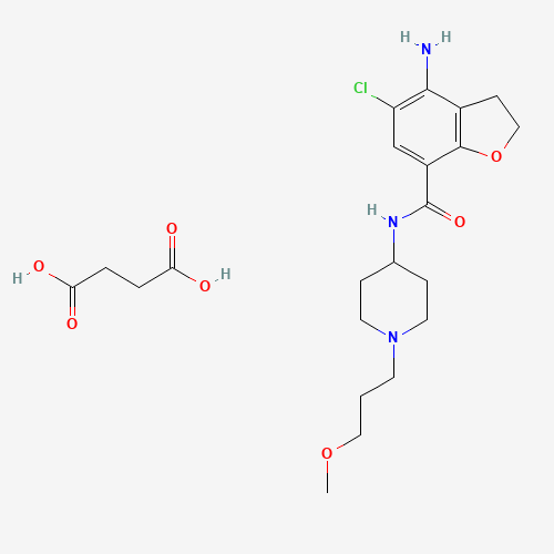4-amino-5-chloro-N-[1-(3-methoxypropyl)piperidin-4-yl]-2,3-dihydro-1-benzofuran-7-carboxamide;butanedioic acid (CAS: 179474-85-2) - Related Chemical Product
