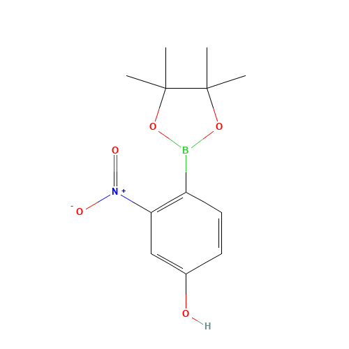 3-nitro-4-(4,4,5,5-tetramethyl-1,3,2-dioxaborolan-2-yl)phenol (CAS: 1356963-11-5) - Related Chemical Product