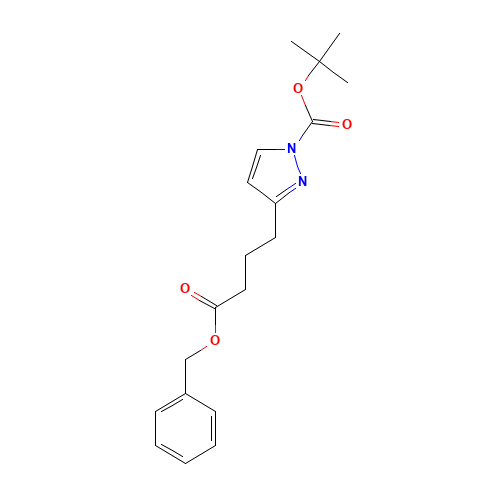 tert-butyl 3-(4-oxo-4-phenylmethoxybutyl)pyrazole-1-carboxylate (CAS: 1190392-27-8) - Related Chemical Product