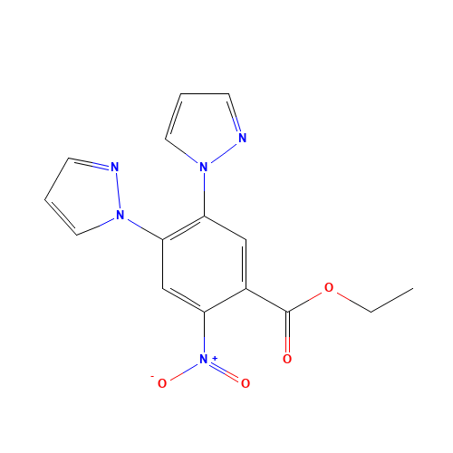 ethyl 2-nitro-4,5-di(pyrazol-1-yl)benzoate (CAS: 1256633-25-6) - Related Chemical Product