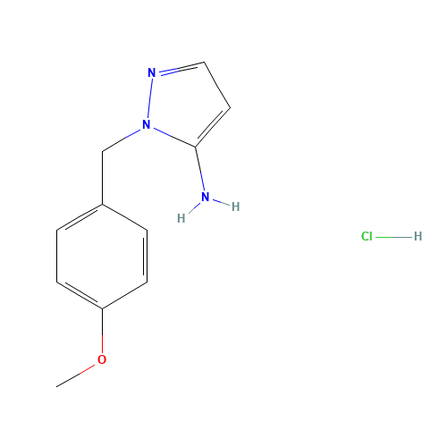 2-[(4-methoxyphenyl)methyl]pyrazol-3-amine;hydrochloride (CAS: 227617-24-5) - Related Chemical Product