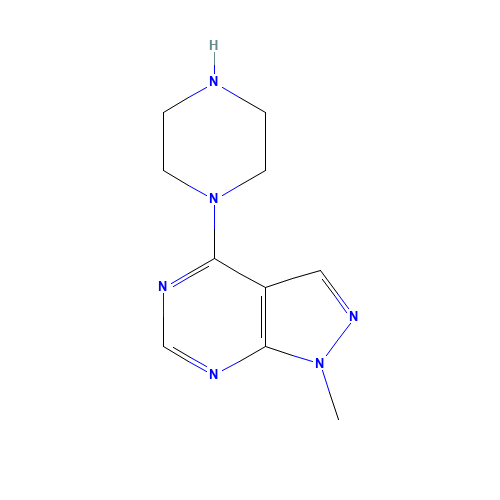 1-methyl-4-piperazin-1-ylpyrazolo[3,4-d]pyrimidine (CAS: 245449-97-2) - Related Chemical Product
