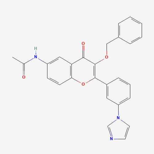 N-[2-(3-imidazol-1-ylphenyl)-4-oxo-3-phenylmethoxychromen-6-yl]acetamide (CAS: 1187016-41-6) - Related Chemical Product