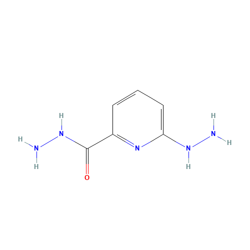6-hydrazinylpyridine-2-carbohydrazide (CAS: 89465-52-1) - Chemical Structure and Molecular Formula 
