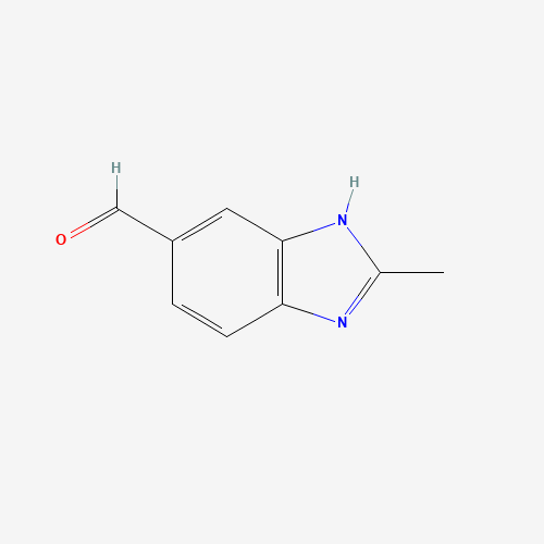 2-methyl-3H-benzimidazole-5-carbaldehyde (CAS: 61587-91-5) - Chemical Structure and Molecular Formula 