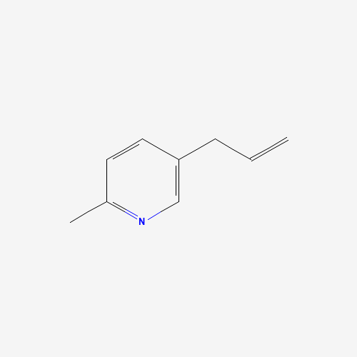 2-methyl-5-prop-2-enylpyridine (CAS: 882029-23-4) - Chemical Structure and Molecular Formula 