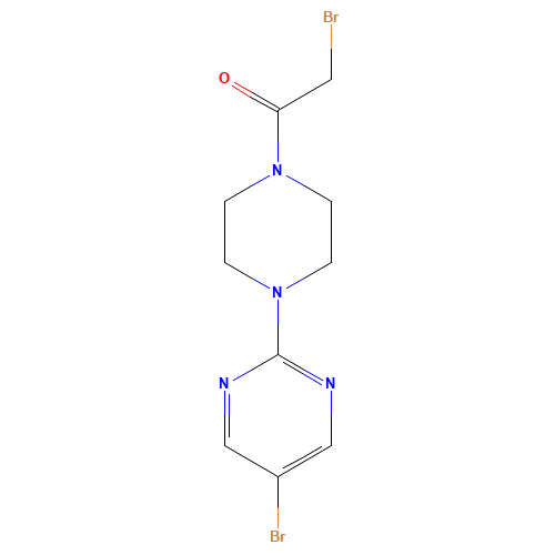 2-bromo-1-[4-(5-bromopyrimidin-2-yl)piperazin-1-yl]ethanone (CAS: 1448842-82-7) - Related Chemical Product
