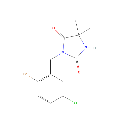 3-[(2-bromo-5-chlorophenyl)methyl]-5,5-dimethylimidazolidine-2,4-dione (CAS: 685535-73-3) - Related Chemical Product