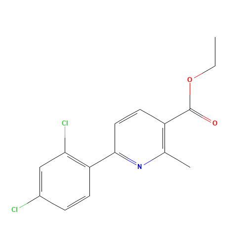 ethyl 6-(2,4-dichlorophenyl)-2-methylpyridine-3-carboxylate (CAS: 23148-44-9) - Related Chemical Product