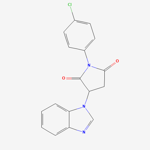 3-(benzimidazol-1-yl)-1-(4-chlorophenyl)pyrrolidine-2,5-dione (CAS: 52712-19-3) - Related Chemical Product