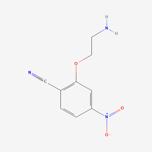 2-(2-aminoethoxy)-4-nitrobenzonitrile (CAS: 1356009-62-5) - Chemical Structure and Molecular Formula 