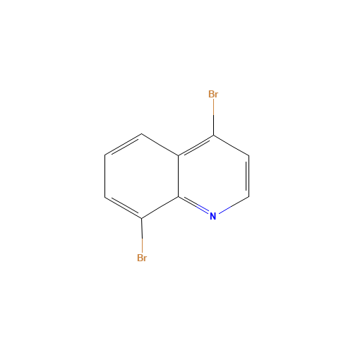 4,8-dibromoquinoline (CAS: 1070879-31-0) - Chemical Structure and Molecular Formula 